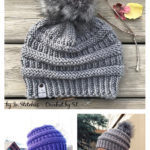 CC Style Boulder Beanie Hat Free Knitting Pattern