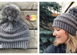 CC Style Boulder Beanie Hat Free Knitting Pattern