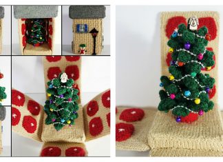 Christmas House Free Knitting Pattern