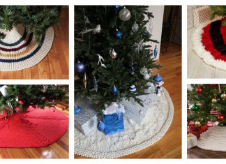 Christmas Tree Skirt Free Knitting Pattern