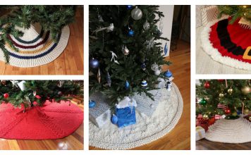 Christmas Tree Skirt Free Knitting Pattern