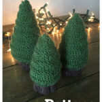 Evergreen Trio Christmas Tree Knitting Pattern