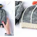 Fancy Striped Hat Free Knitting Pattern