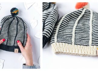 Fancy Striped Hat Free Knitting Pattern