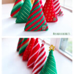 Mini Christmas Trees Knitting Pattern