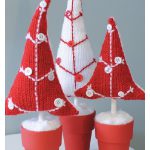 Potted Button Trees Free Knitting pattern