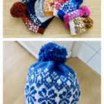 Snowflake Hat Free Knitting Pattern