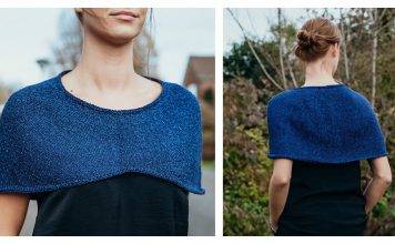 Stylish Capelet Free Knitting Pattern