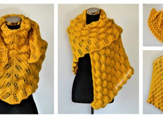 Sunflower Swirls Lace Shawl Free Knitting Pattern