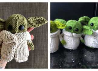 9 Amigurumi Yoda Doll Free Knitting Patterns