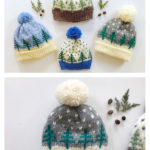 Bundle Pine Tree Hat Knitting Pattern