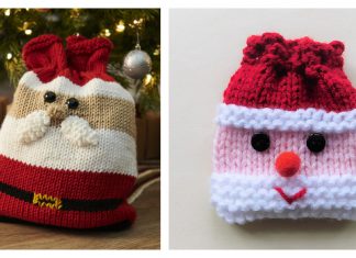 Christmas Gift Bag Free Knitting Pattern