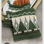 Christmas Potholders Free Knitting Pattern