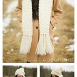 Chunky Dotty Scarf Free Knitting Pattern