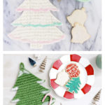 Felted Christmas Tree Potholder Free Knitting Pattern and Video Tutorial