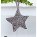 Joe Peace Star Shaped Christmas Decoration Free Knitting Pattern