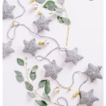 Silver Stars Garland Free Knitting Pattern