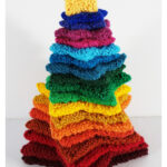 Stacking Stars Rainbow Tree Free Knitting Pattern