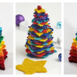 Stacking Stars Rainbow Tree Free Knitting Pattern