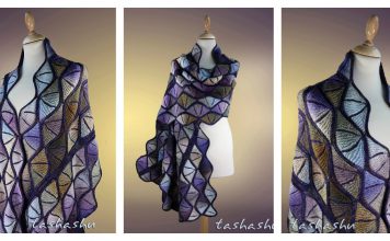 Stained Glass Shawl Knitting Pattern
