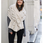 Cable Keyhole Wrap Free Knitting Pattern