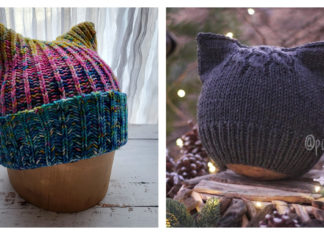 Cat Hat Free Knitting Pattern and Paid