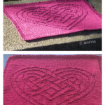 Celtic Heart Dishcloth Free Knitting Pattern