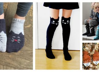 Fun Animal Socks Free Knitting Pattern and Paid