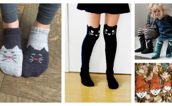 Fun Animal Socks Free Knitting Pattern and Paid