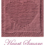 Heart Dishcloth or Afghan Square Free Knitting Pattern