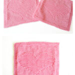 Heart Dishcloth or Blanket Blocks Free Knitting Pattern