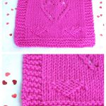 Hearts All Around Washcloth Free Knitting Pattern