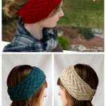 Horseshoe Cable Headband Free Knitting Pattern