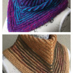 Jindivick Striped Bandana Cowl Free Knitting Pattern