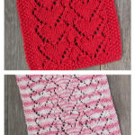 Lovely Heart Dishcloth Free Knitting Pattern