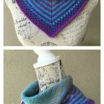 Rokeby Striped Bandana Cowl Free Knitting Pattern