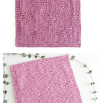 Valentines Heart Dishcloth or Blanket Block Free Knitting Pattern