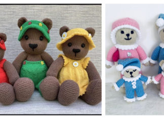 Bear Family Knitting Pattern