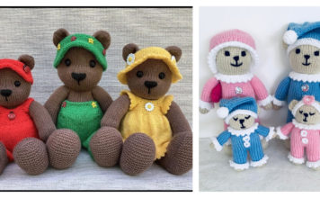 Bear Family Knitting Pattern