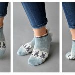 Bunny Ankle Socks Free Knitting Pattern