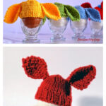 Bunny Hat Egg Cozy Free Knitting Pattern