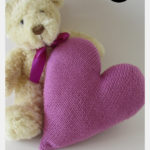 Heart Cushion Free Knitting Pattern