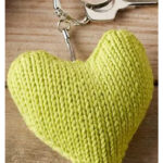 Heart Keychain Free Knitting Pattern