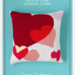 Lots of Love Cushion Cover Free Knitting Pattern