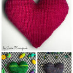 Plushy Heart Free Knitting Pattern