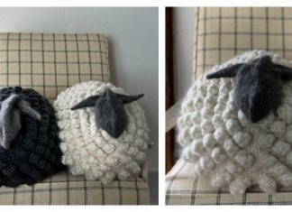 Sheep Pillow Free Knitting Pattern