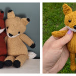 Amigurumi Fox Toy Softie Knitting Pattern
