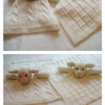 Baa Lamb Comfort Cuddle Blanket Knitting Pattern