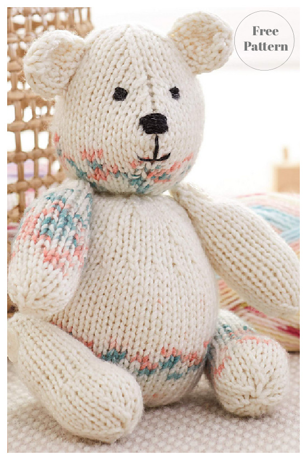 Easy Charity Bear Free Knitting Pattern