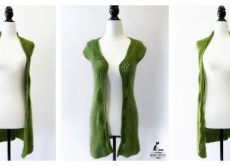 Long Vest Free Knitting Pattern